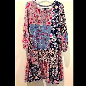 Floral PatchWork Bohemian Style Girls Dress | Size Small 6x